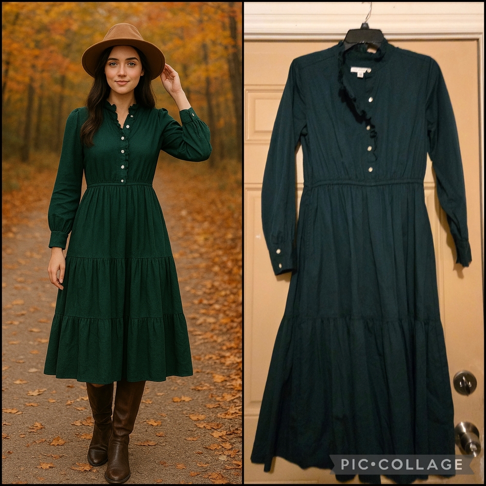 FREE ASSEMBLY ::Green Midi Dress